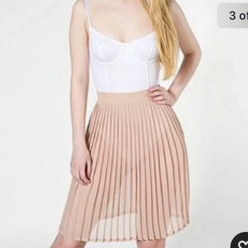 American Apparel pleated chiffon skirt